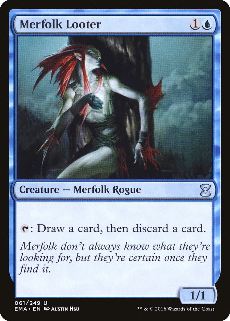 Merfolk Looter (EMA-061)  Foil - Eternal Masters