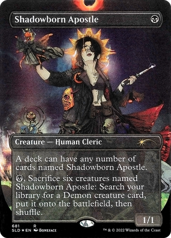 Shadowborn Apostle (681) (SLD-681)  Foil - Secret Lair Drop (Borderless)