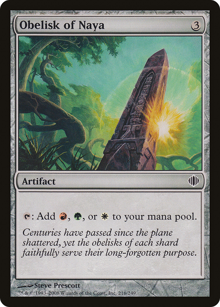 Obelisk of Naya (ALA-216)  - Shards of Alara