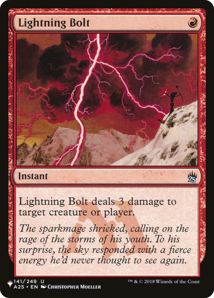 Lightning Bolt (A25) (LIST-141/249)  - The List