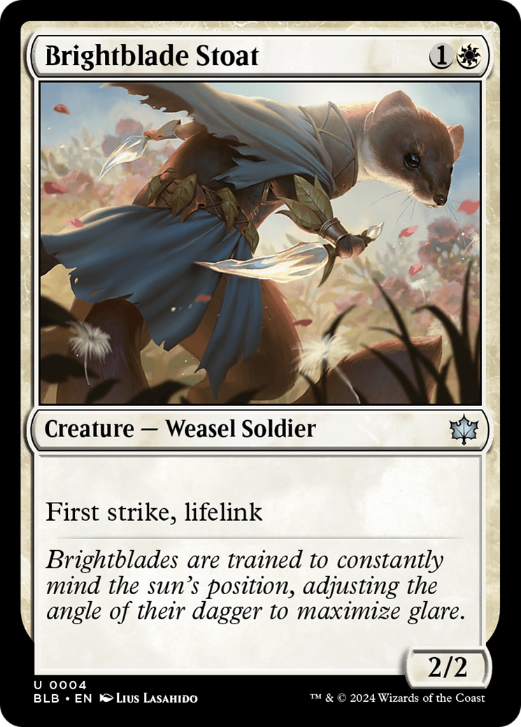 Brightblade Stoat (BLB-004)  - Bloomburrow