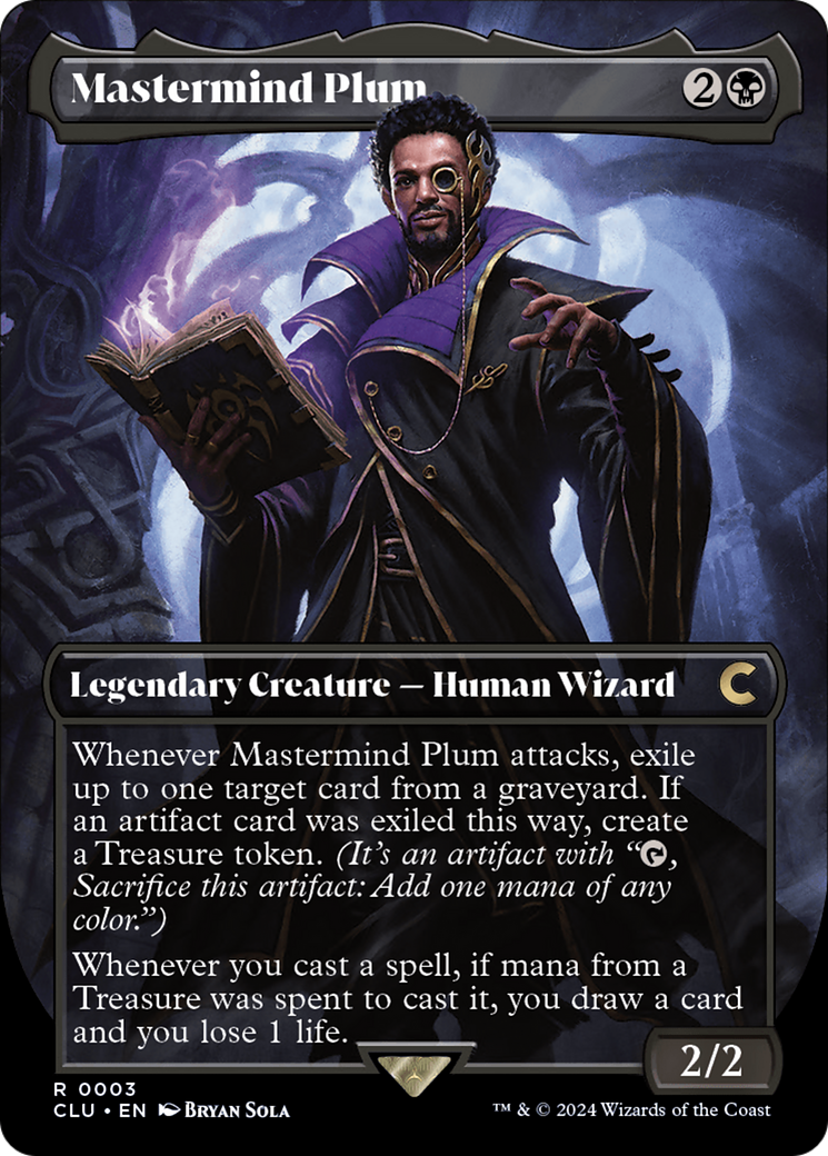 Mastermind Plum (Borderless) (CLU-003)  - Ravnica: Clue Edition