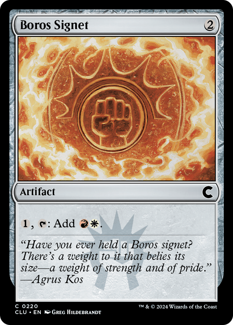 Boros Signet (CLU-220)  - Ravnica: Clue Edition