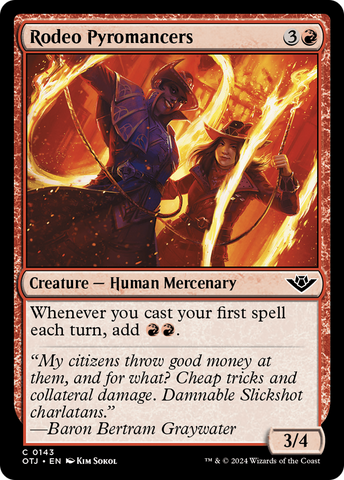 Rodeo Pyromancers (OTJ-143)  Foil - Outlaws of Thunder Junction