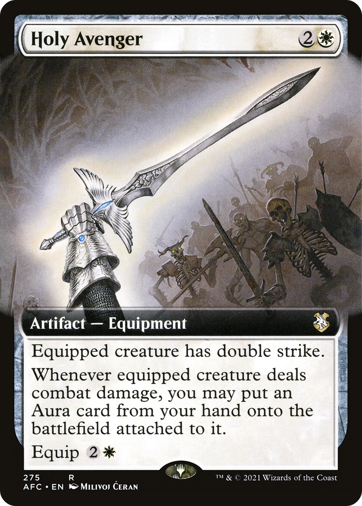 Holy Avenger (Extended Art) (AFC-275) - Adventures in the Forgotten Realms Commander