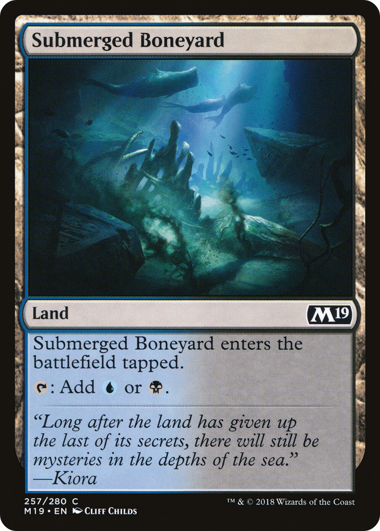 Submerged Boneyard (M19-257)  Foil - Core Set 2019