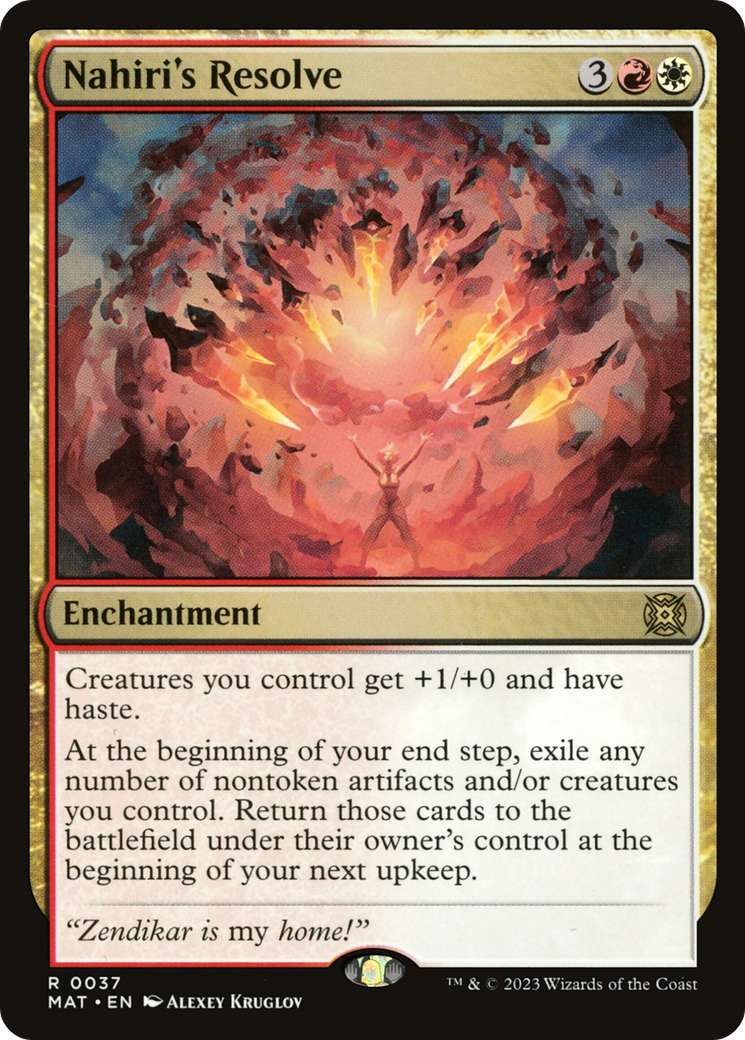 Nahiri's Resolve (MAT-037)  - March of the Machine: The Aftermath