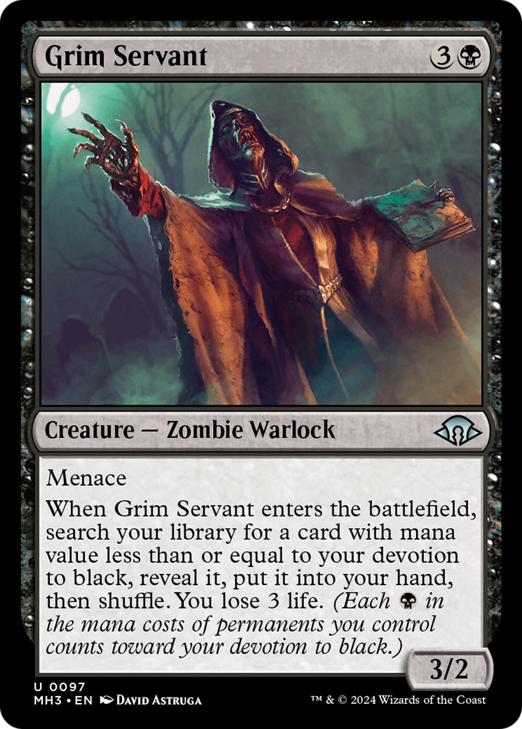 Grim Servant (MH3-097)  Foil - Modern Horizons 3