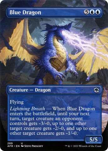 Blue Dragon (Borderless) (AFR-289)  - Adventures in the Forgotten Realms (Borderless)