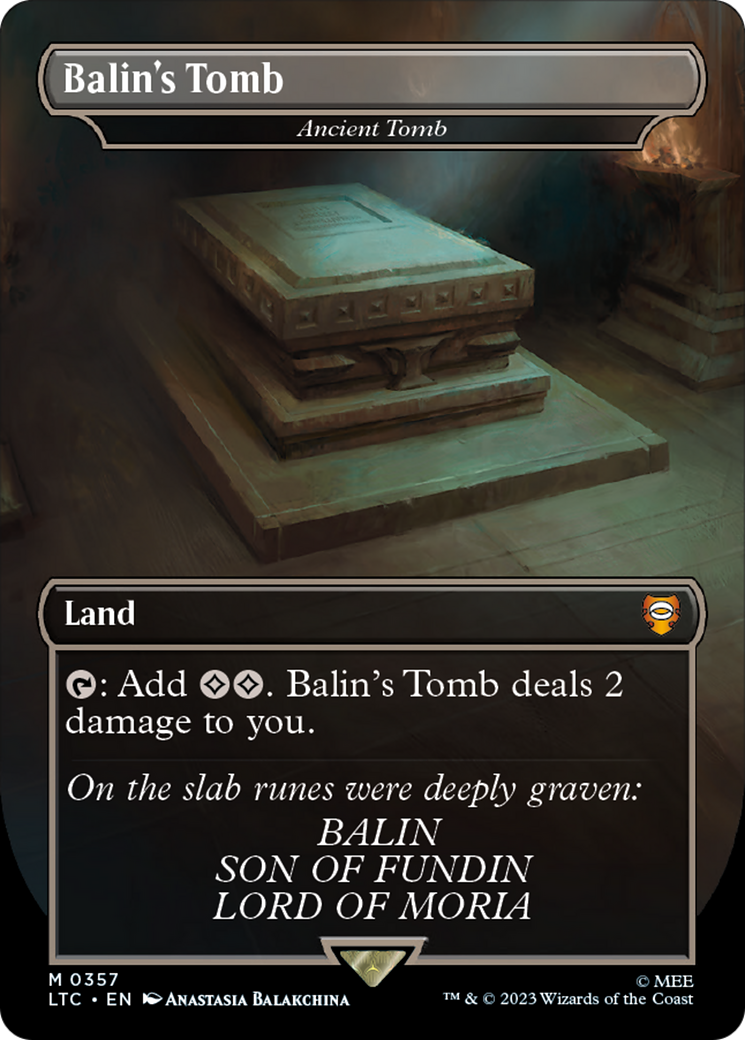 Balin's Tomb - Ancient Tomb (LTC-357)  - Tales of Middle-earth Commander / Balin's Tomb (Borderless)