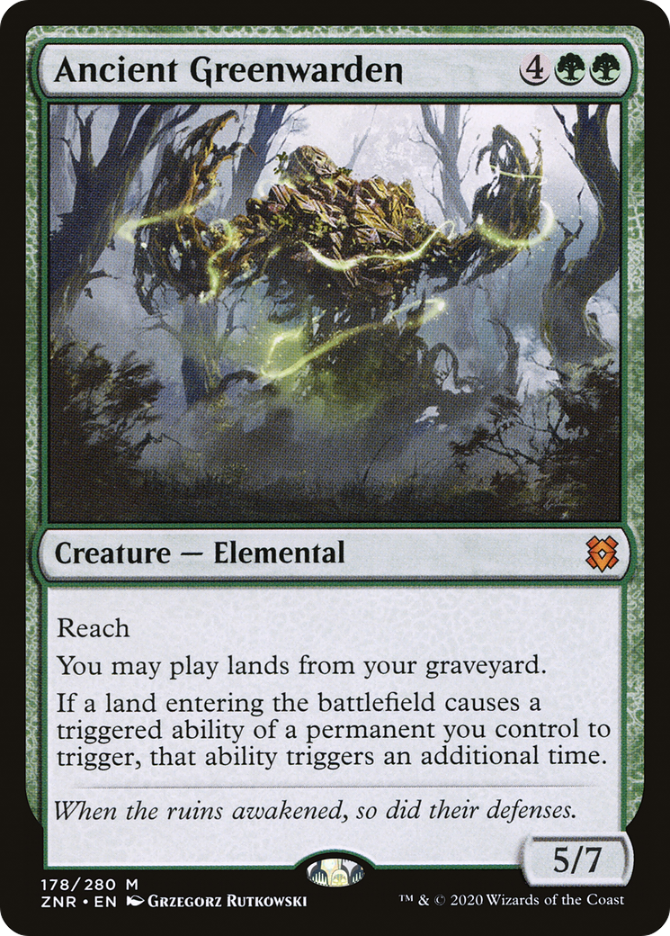 Ancient Greenwarden (ZNR-178)  - Zendikar Rising