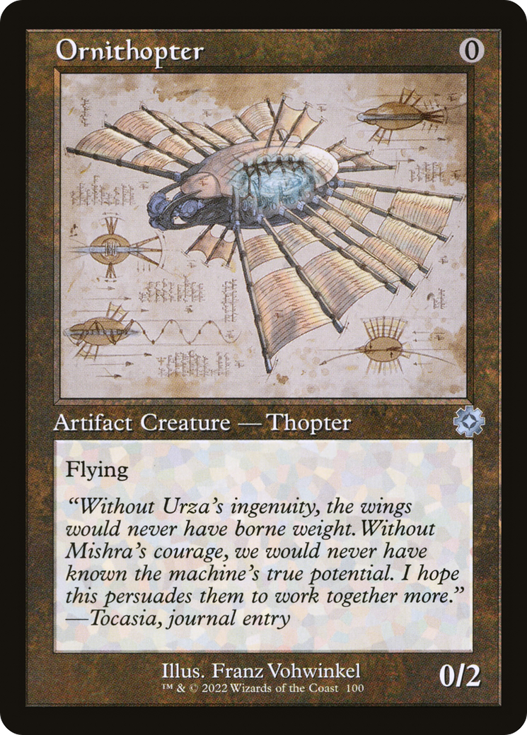 Ornithopter (Schematic) (BRR-100)  Foil - The Brothers' War Retro Artifacts