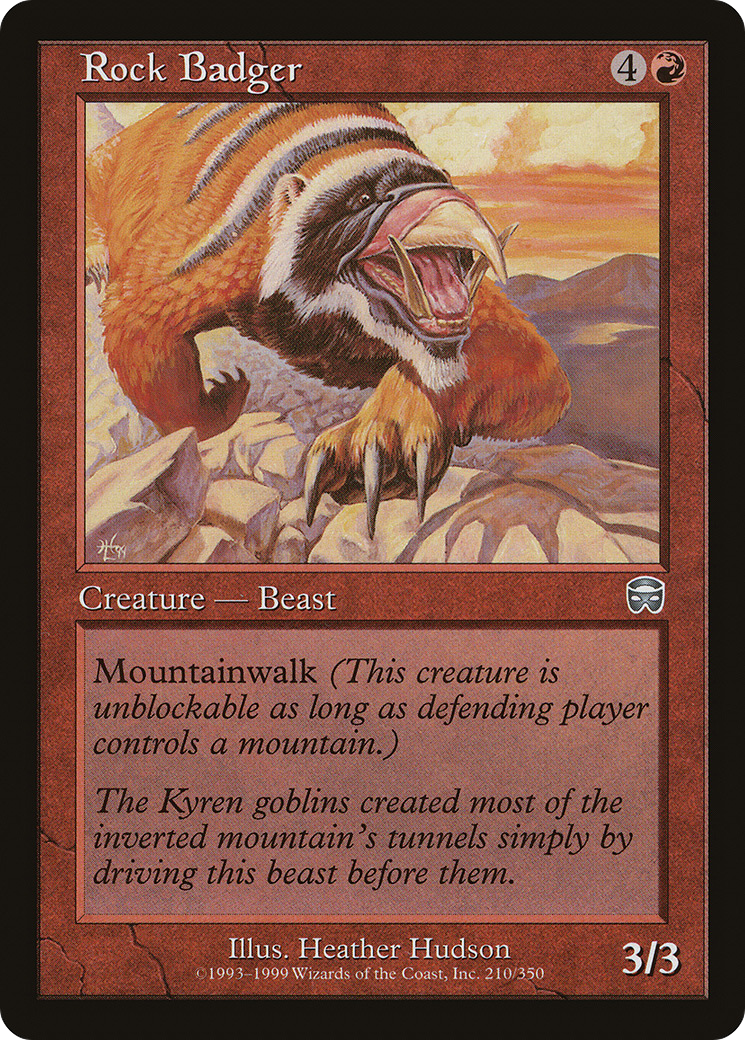 Rock Badger (MMQ-210)  Foil - Mercadian Masques