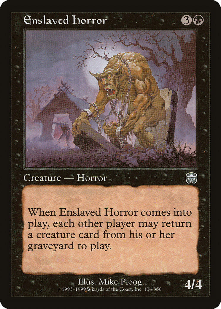 Enslaved Horror (MMQ-134)  - Mercadian Masques