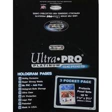 Ultra Pro Platinum Series Hologram 3 Pocket Page Box (200mm x 92mm)