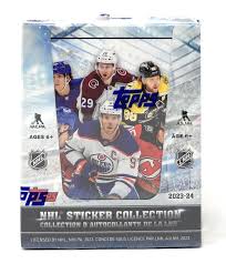 2023-24 Topps NHL Hockey Sticker Collection Box
