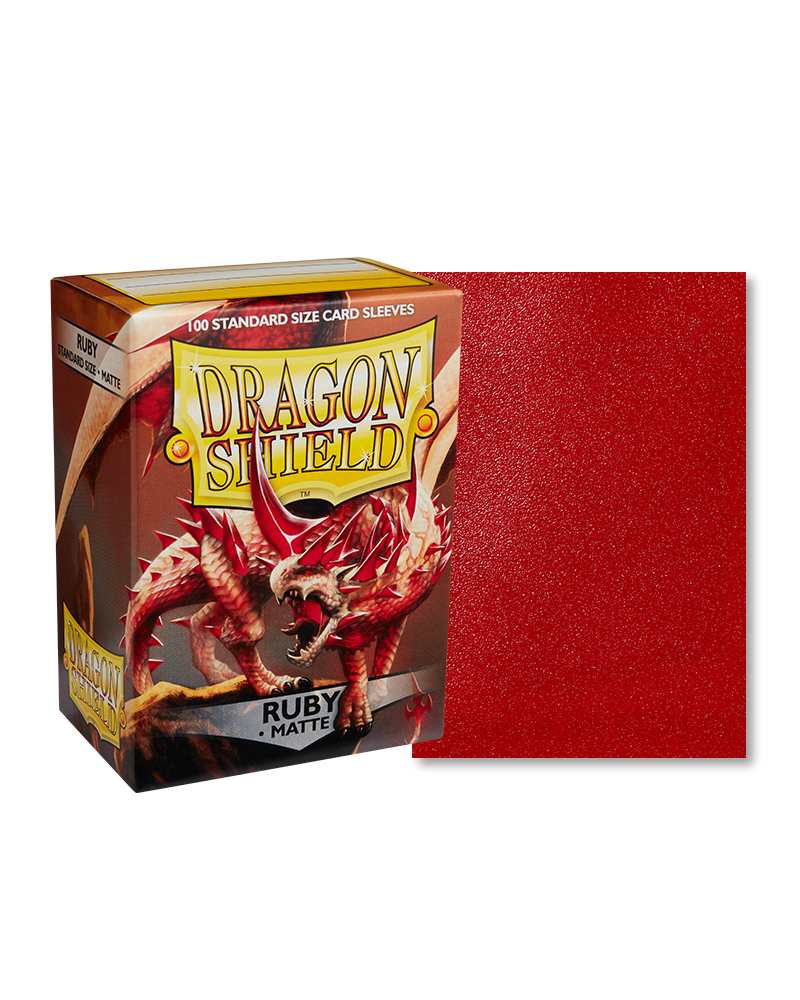 Dragon Shield Standard Size Sleeves Matte Ruby (100ct)