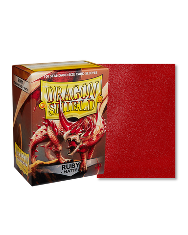 Dragon Shield Standard Size Sleeves Matte Ruby (100ct)