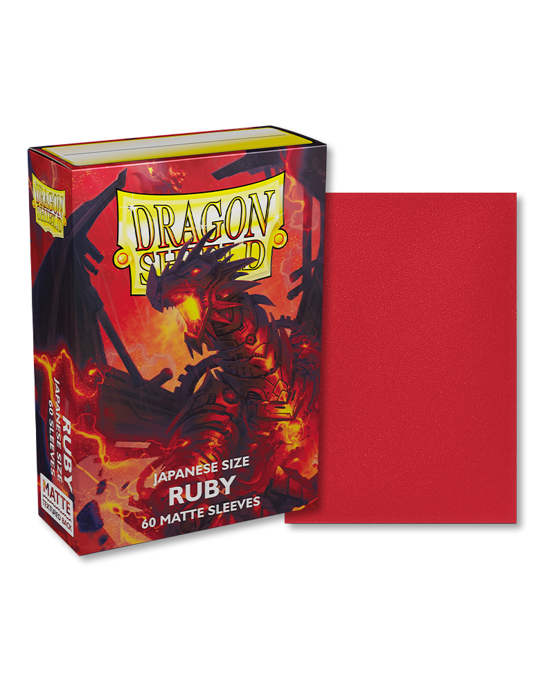 Dragon Shield Japanese Size Sleeves Matte Ruby (60ct)