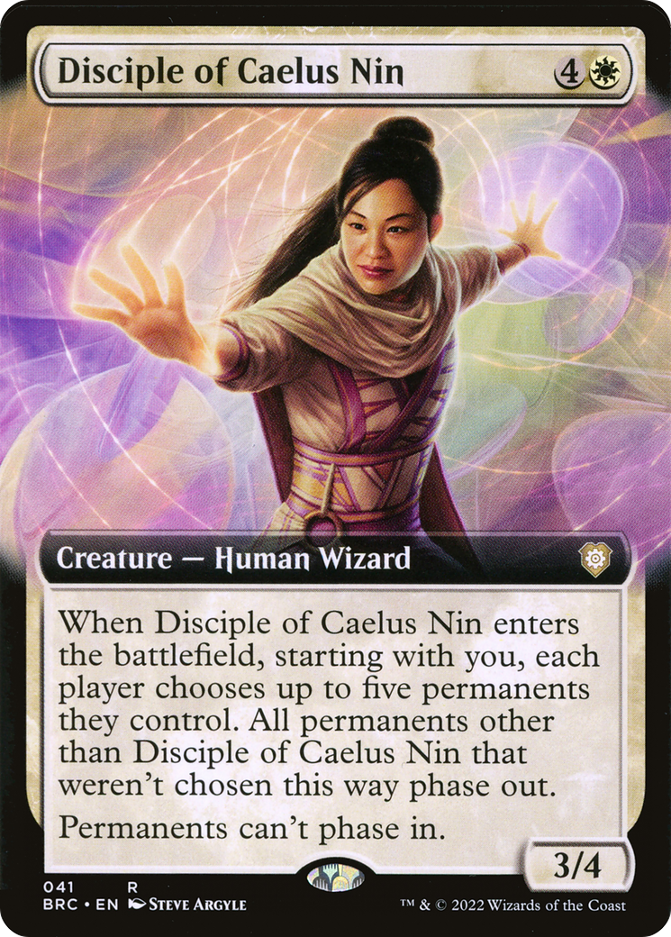 Disciple of Caelus Nin (Extended Art) (BRC-041)  Foil - The Brothers' War Commander: (Extended Art)