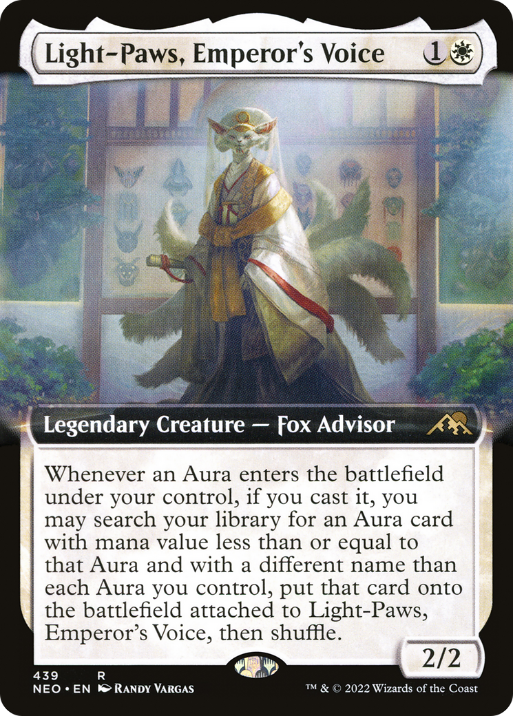 Light-Paws, Emperor's Voice (Extended Art) (NEO-439)  - Kamigawa: Neon Dynasty: (Extended Art)