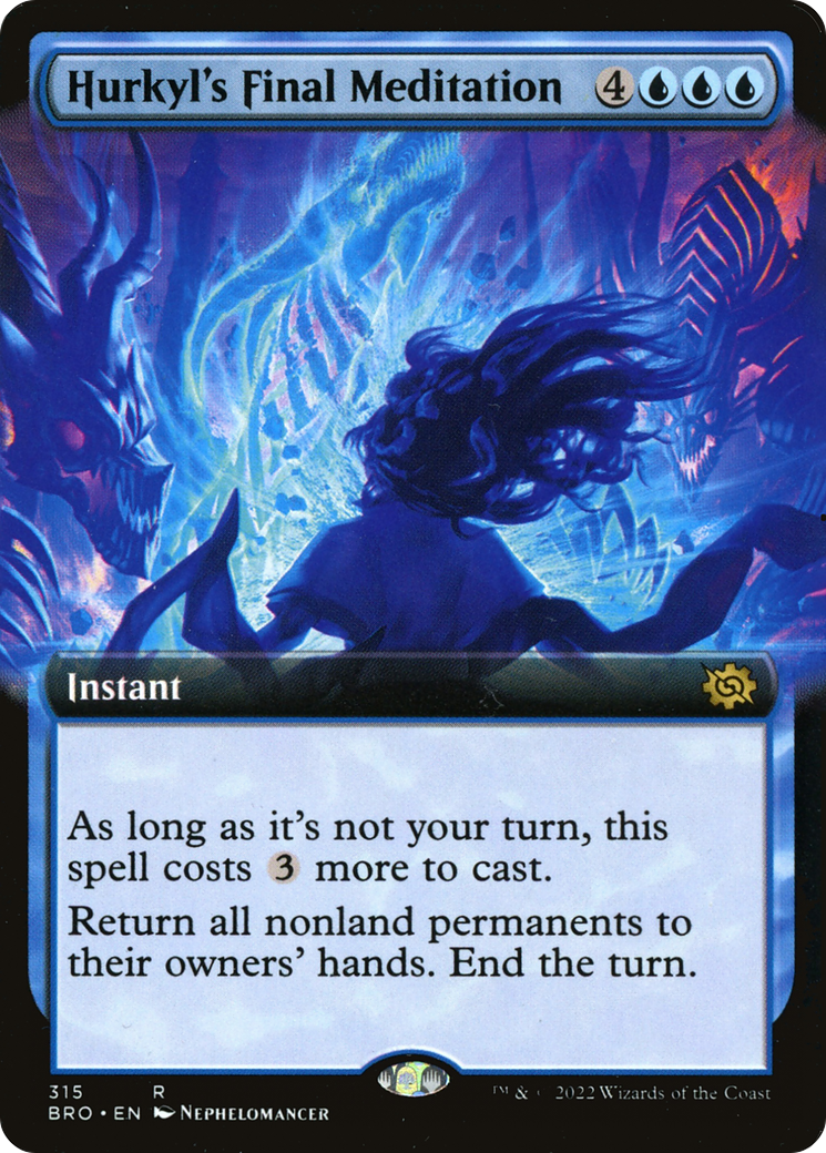 Hurkyl's Final Meditation (Extended Art) (BRO-315)  - The Brothers' War: (Extended Art)