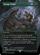 Savage Order (Borderless) (Emblem) (REX-032)  Foil - Jurassic World Collection