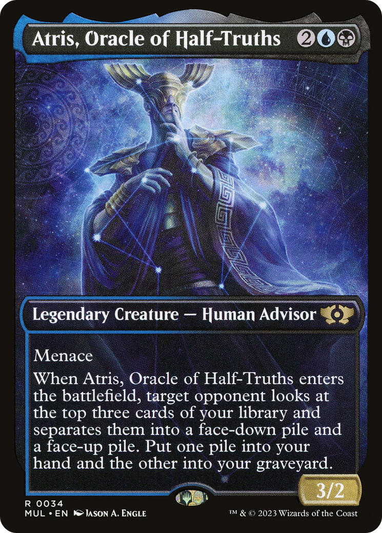 Atris, Oracle of Half-Truths (MUL-034)  - Multiverse Legends: (Showcase)