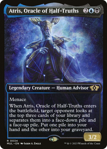 Atris, Oracle of Half-Truths (MUL-034)  Foil - Multiverse Legends: (Showcase)