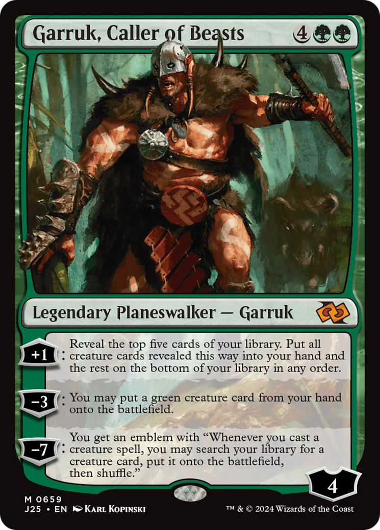 Garruk, Caller of Beasts (J25-659)  - Foundations Jumpstart