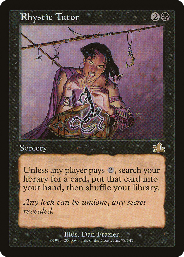 Rhystic Tutor (PCY-077)  - Prophecy
