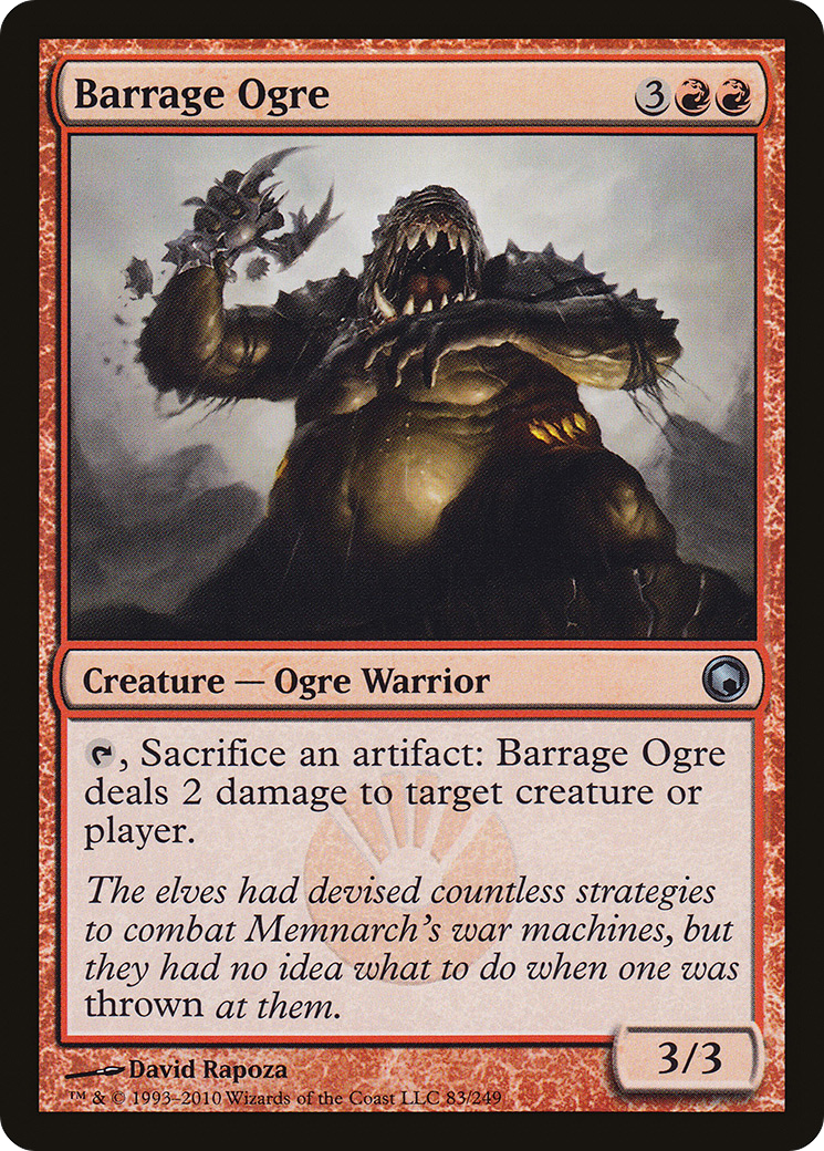 Barrage Ogre (SOM-083)  - Scars of Mirrodin