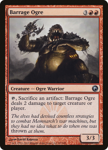 Barrage Ogre (SOM-083)  Foil - Scars of Mirrodin