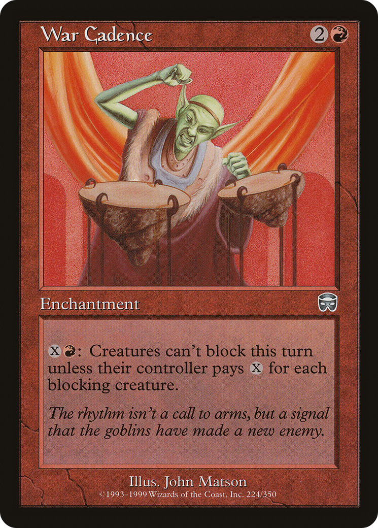 War Cadence (MMQ-224)  Foil - Mercadian Masques