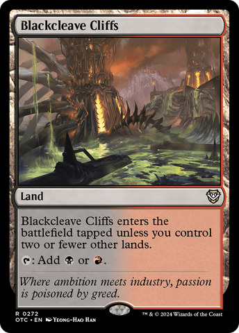 Blackcleave Cliffs (OTC-272)  - Outlaws of Thunder Junction Commander