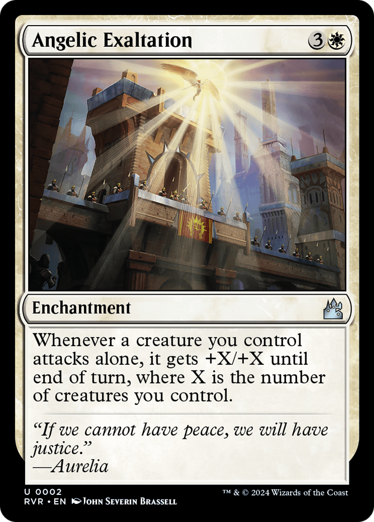 Angelic Exaltation (RVR-002)  Foil - Ravnica Remastered