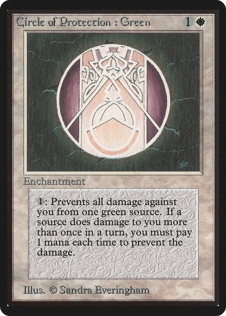 Circle of Protection: Green (LEB-)  - Limited Edition Beta