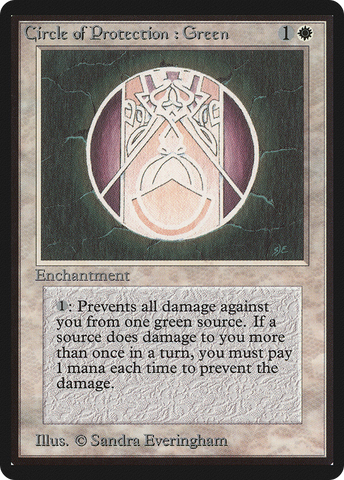 Circle of Protection: Green (LEB-)  - Limited Edition Beta