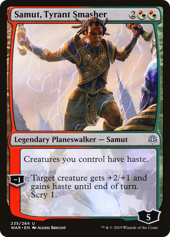 Samut, Tyrant Smasher (WAR-235)  Foil - War of the Spark