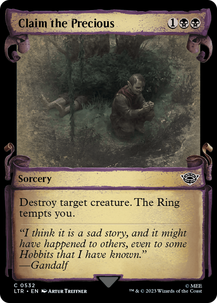 Claim the Precious (Showcase Scrolls) (LTR-532)  - The Lord of the Rings: Tales of Middle-earth: (Showcase)