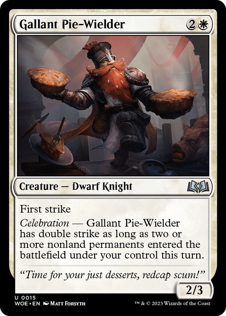 Gallant Pie-Wielder (WOE-015)  Foil - Wilds of Eldraine