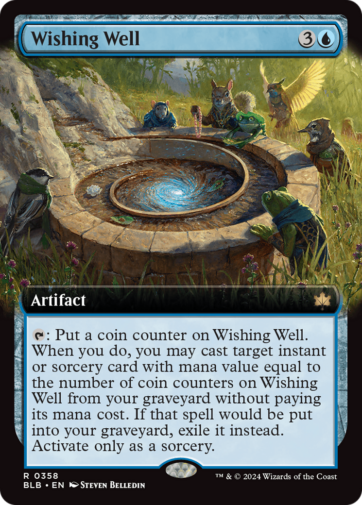 Wishing Well (Extended Art) (BLB-358) - Bloomburrow: (Extended Art) Foil