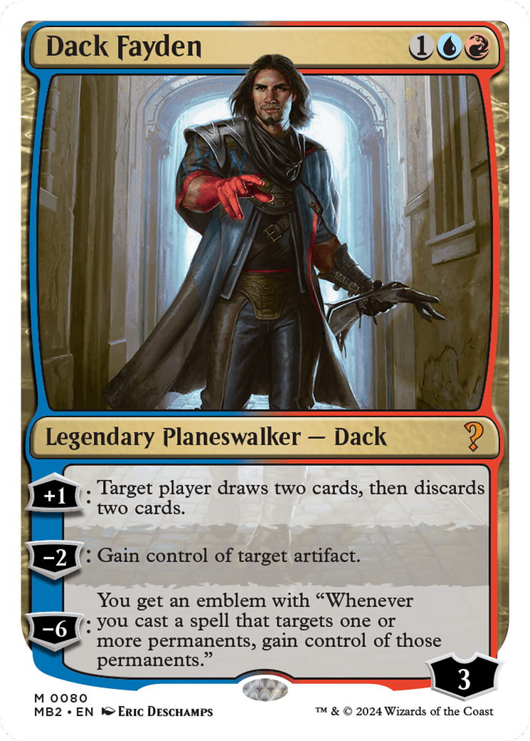 Dack Fayden (White Border) (MB2-080)  - Mystery Booster 2