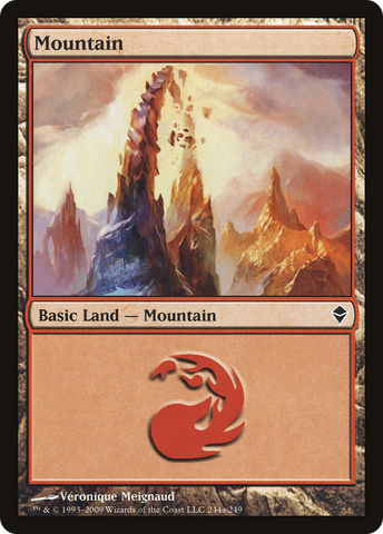 Mountain (244a) (ZEN-244A) - Zendikar