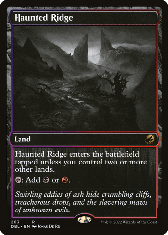 Haunted Ridge (DBL-263)  Foil - Innistrad: Double Feature