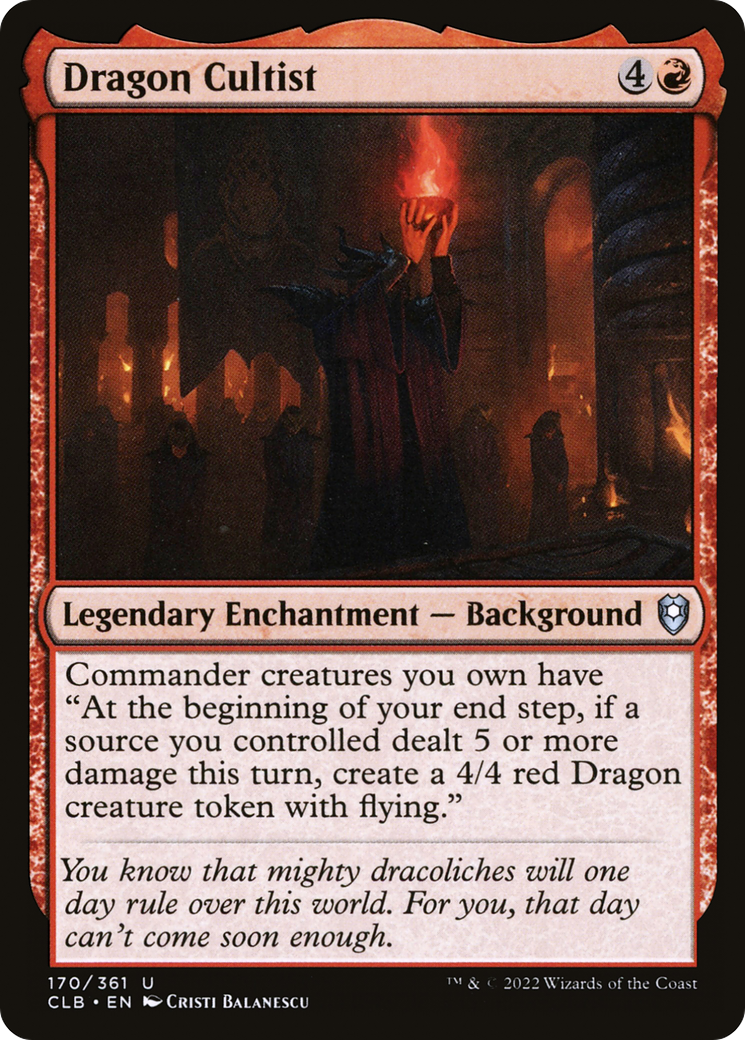 Dragon Cultist (CLB-170)  - Commander Legends: Battle for Baldur's Gate