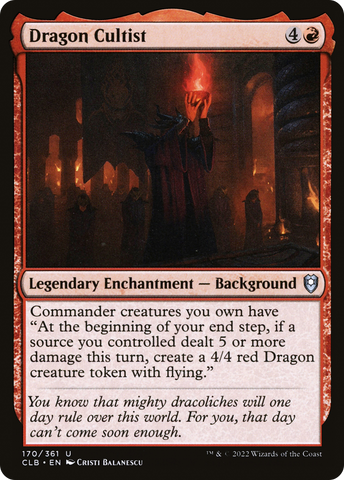Dragon Cultist (CLB-170)  Foil - Commander Legends: Battle for Baldur's Gate
