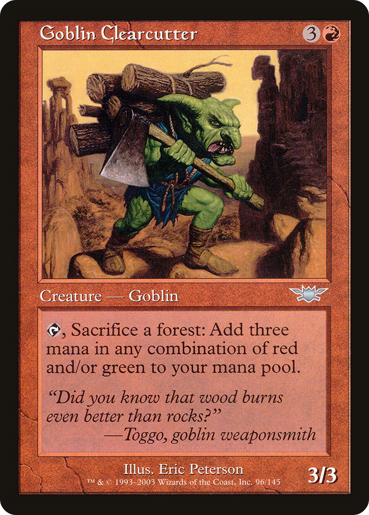 Goblin Clearcutter (LGN-096)  - Legions