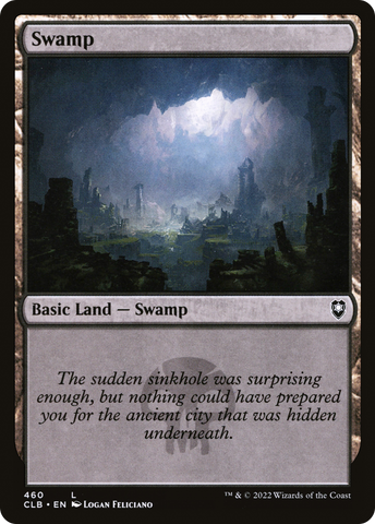 Swamp (460) (CLB-460)  Foil - Commander Legends: Battle for Baldur's Gate