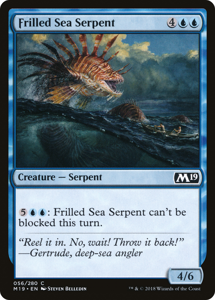 Frilled Sea Serpent (M19-056)  - Core Set 2019
